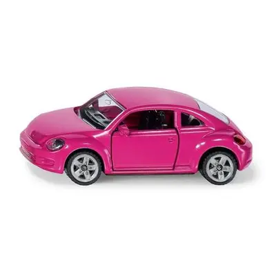 SIKU Blister 1488 - VW Beetle růžový s polepkami