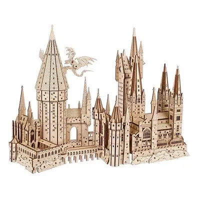 Ugears 3D dřevěné mechanické puzzle Hrad Bradavice, Harry Potter