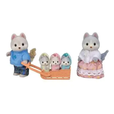 Sylvanian Families Rodina Husky s trojčaty