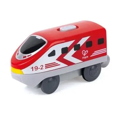 Hape Lokomotiva Intercity na baterie červená