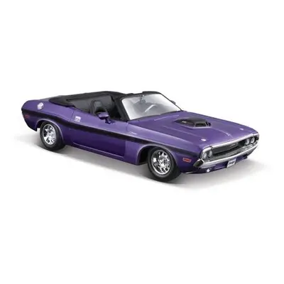 Maisto - 1970 Dodge Challenger R/T Convertible, metal fialová, 1:24