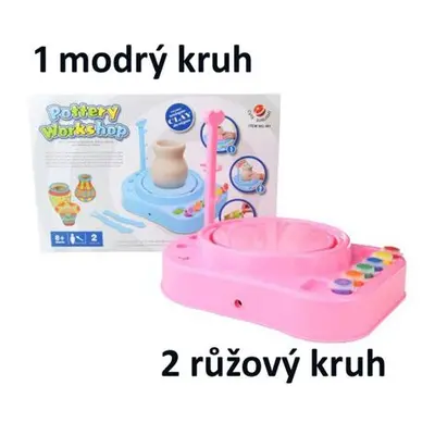 Hrnčířský kruh - modrý nebo růžový varianta 2 růžový kruh