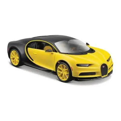 Maisto - Bugatti Chiron, žlutá/černá, 1:24