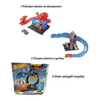 Hot Wheels City příšerná odplata varianta 3 Útok netopýří smyčky