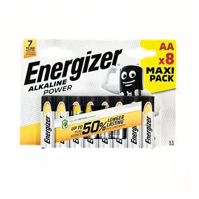 Tužkové Baterie AA Energizer (LR6) alkalické (8 ks)