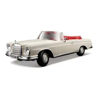 Maisto - 1967 Mercedes-Benz 280SE, Cabrio, krémová, 1:18