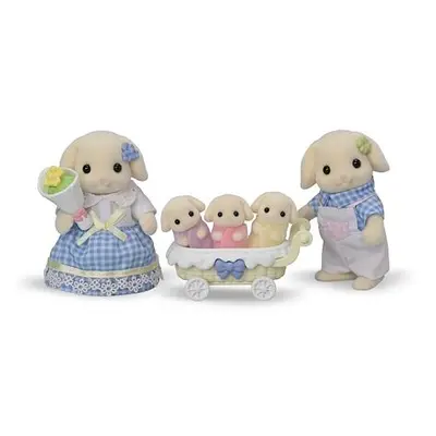 Sylvanian Families - rodina Flora králíci s trojčaty