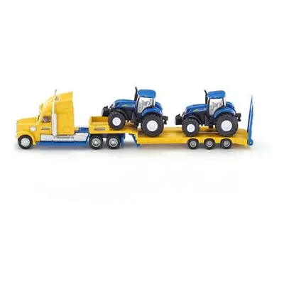 SIKU Super 1805 - Tahač s vlekem a 2 traktory New Holland 1:87