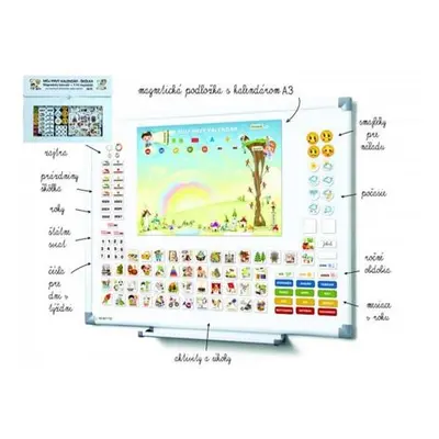 Kalendár magnetický - Škôlka 114ks magnetiek v kartóne SK verze