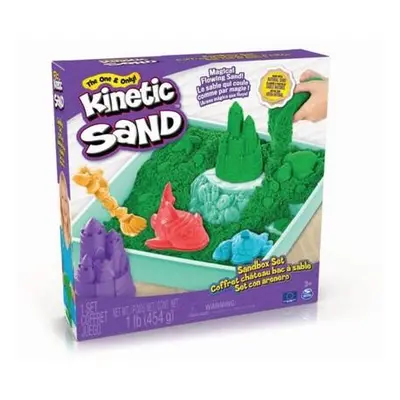 Kinetic sand krabice tekutého písku s podložkou zelená barva