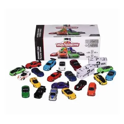 Majorette Autíčka Porsche Edition Discovery Pack kovová délka 7,5 cm sada 20 druhů + 2 mystery a