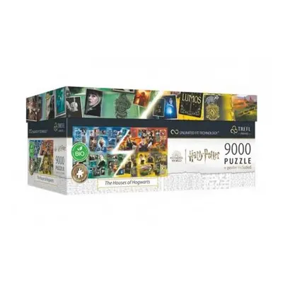 Puzzle Harry Potter Domy v Bradavicích 9000 dílků + plakát v krabici