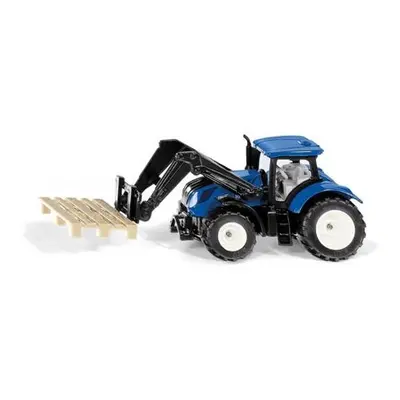 Siku Blister 1544 - traktor New Holland s paletovými vidlemi a paletou