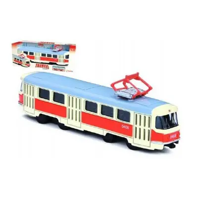 Tramvaj Tatra T3 česká kovová 16cm retro