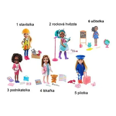 Barbie Chelsea povolání varianta 6 učitelka