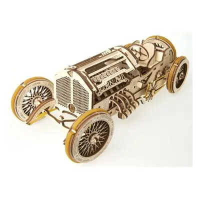 Ugears 3D dřevěné mechanické puzzle U9 Auto (Grand Prix)