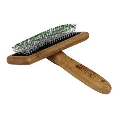 Bamboo Groom Velký jemný kartáč s nerezovými hroty, Finišák