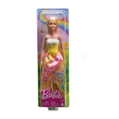 Barbie Pohádková princezna žlutá HRR07