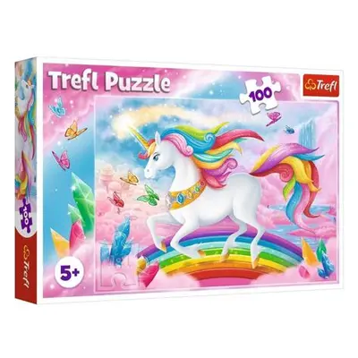 Trefl Puzzle V křišťálovém světě jednorožce 100 dílků 41x27,5cm