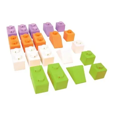 Bigjigs Baby Dřevěné Spojkostky - Basic set