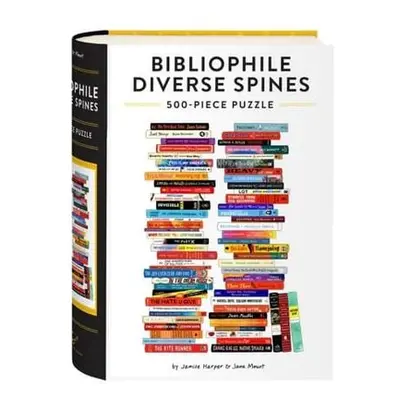 Chronicle Books Puzzle Bibliophile Diverse Spines 500 dílků