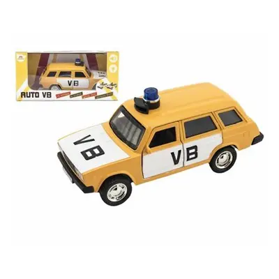 Teddies Policejní auto VB combi kov/plast 11,5cm na zpětné natažení na baterie se zvukem