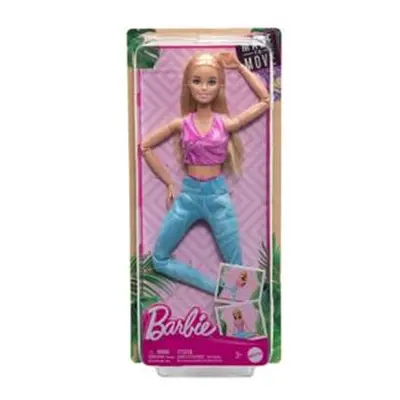 barbie v pohybu - Blondýnka s modrých legínách HRH27