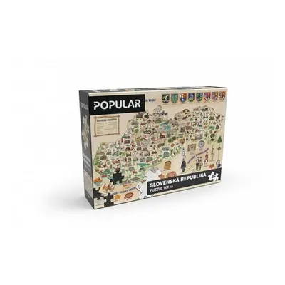 Puzzle - Mapa Slovenska, 160 ks