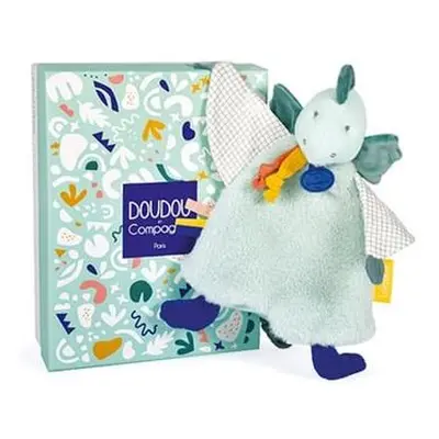 DouDou et Compagnie Paris Plyšový usínáček dinosaurus zelený 25 cm