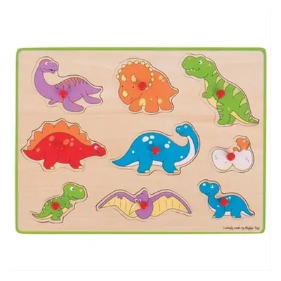 Bigjigs Toys Vkládací puzzle dinosauři