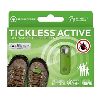 TICKLESS® ACTIVE Dobíjecí ultrazvukový odpuzovač klíšťat a blech pro lidi Green