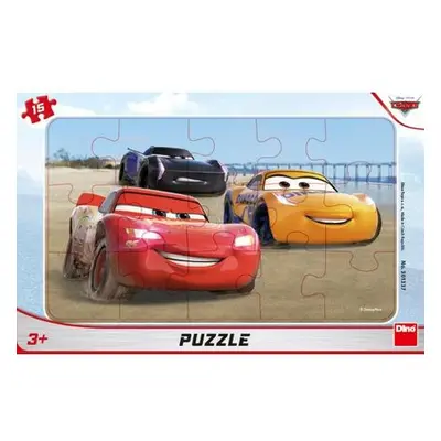 CARS ZÁVODÍ 15 deskové Puzzle