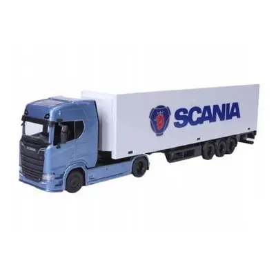 Bburago 1:43 Truck with trailer - Scania 770 S - White Trailer SCANIA