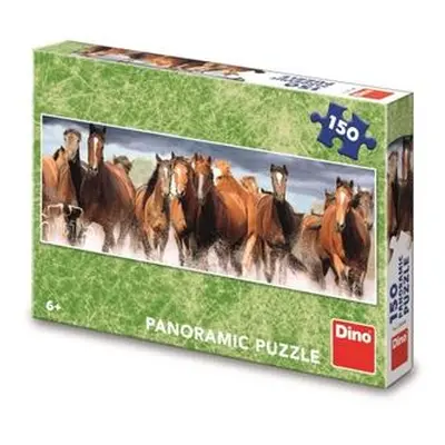 Dino Koně ve vodě 150 panoramic puzzle