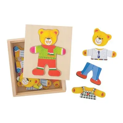 Bigjigs Toys Oblékací puzzle Pan medvěd