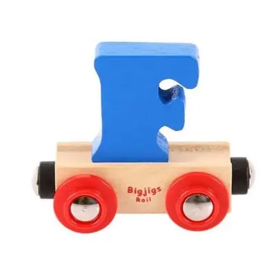 Bigjigs Rail Vagónek dřevěné vláčkodráhy - Písmeno F