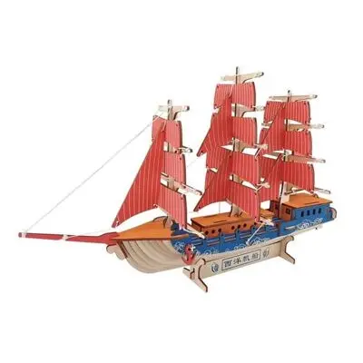 Woodcraft Dřevěné 3D puzzle Evropská plachetnice