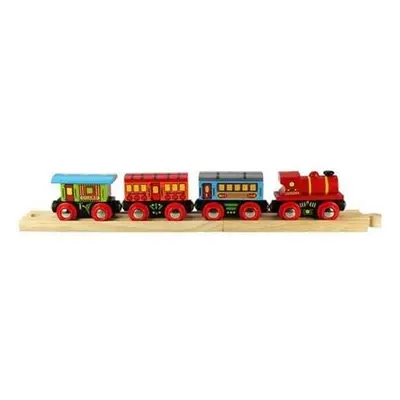 Bigjigs Rail Osobní vlak + 2 koleje