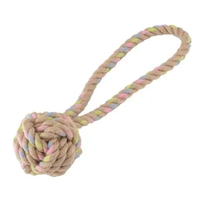 Hračky pro psy, Beco Hemp Rope - Ball on Loop-L