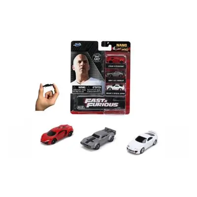 Jada Rychle a zběsile set 3 aut Nano Cars 1,65" Wave 4