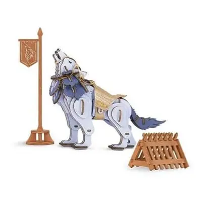 RoboTime 3D Dřevěné puzzle Vlk bojovník - Warrior Wolf