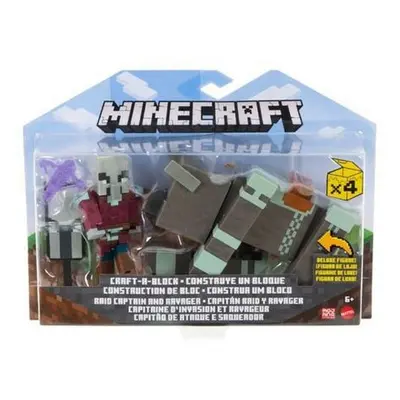 Minecraft 8 cm figurka dvojbalení varianta 3 Raid Captain and Ravager