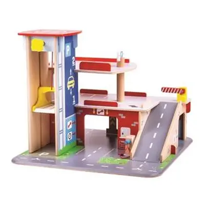 Bigjigs Toys Garáž s parkovištěm