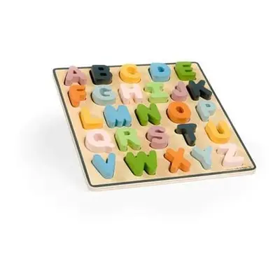 Bigjigs Toys Dřevěné puzzle velká písmena - ABC