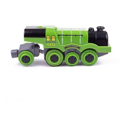 Bigjigs Rail Elektrická lokomotiva Flying Scotsman zelená