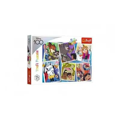 Puzzle Disney hrdinové 48x34cm 200 dílků v krabici 33x23x4cm