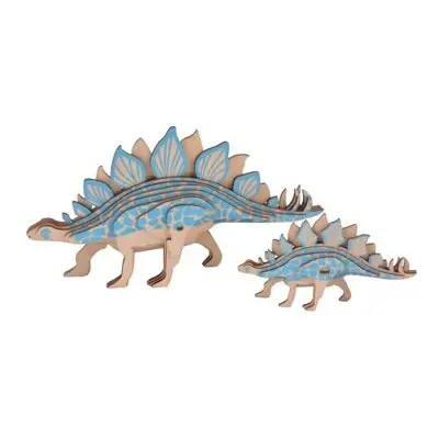 Woodcraft Dřevěné 3D puzzle Stegosarus 2v1