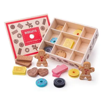 Bigjigs Toys Box s dřevěnými sušenkami