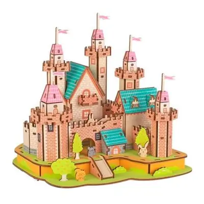 Woodcraft Dřevěné 3D puzzle Hrad v ráji