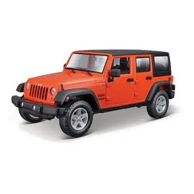 Maisto - 2015 Jeep Wrangler Unlimited, metal oranžová, 1:24